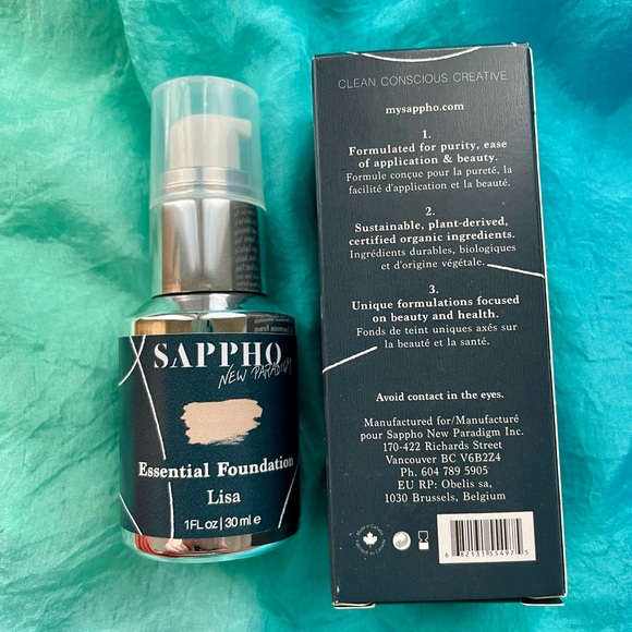Sappho New Paradigm Liquid Foundation “Lisa” Clean beauty, vegan, cruelty-free. - Picture 4 of 6